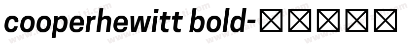 cooperhewitt bold字体转换